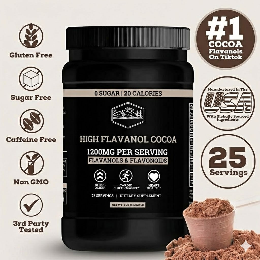 High-Flavanol Cocoa — 1200mg Flavanols + 600mg Epicatechin